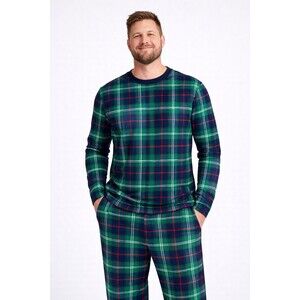 Men's Holiday Lane PJ Top From Macy's Size S Winterton Plaid